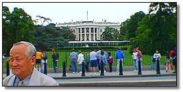 Scene outside the White House